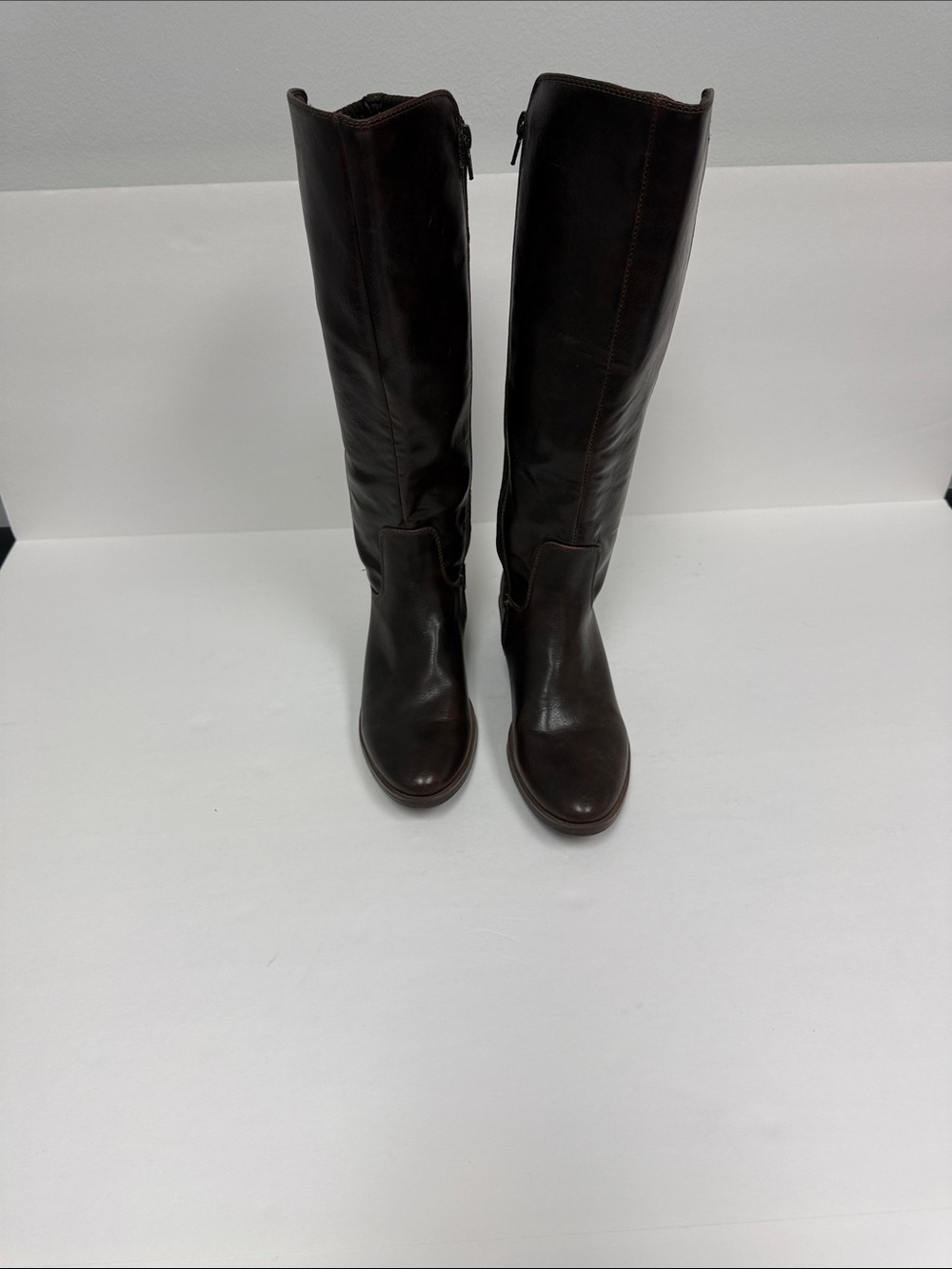 BareTraps Women's Over-the-Knee Leather Boots - Dark Brown